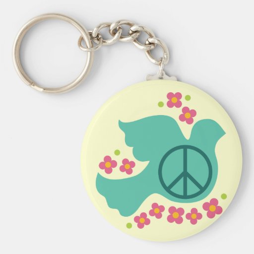Peace Dove Key Chain