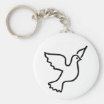 Peace Dove Key Chains