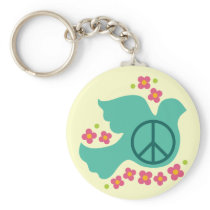 Peace Dove Key Chain