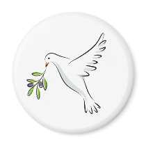 Peace dove with olive branch