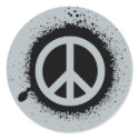 Peace drip stickers