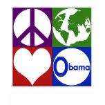 Peace, Earth, Love, Obama T-Shirt