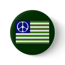 Peace Flag Pinback Buttons