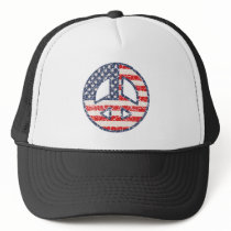 Peace-Flag-dist Mesh Hats