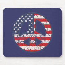 Peace-Flag-dist Mouse Pad