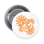 Peace Flower Button