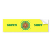 Peace Flower - Go Green bumper stickers