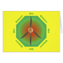 Peace Flower - Go Green cards