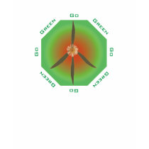 Peace Flower - Go Green t-shirts