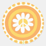 Peace Flower Stickers