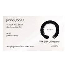 Peace for all eternity business card template