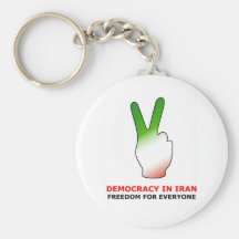 Peace for Iran Keychains