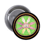 Peace Friends Button