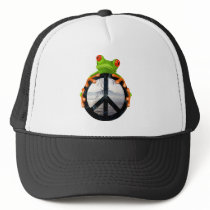 peace frog1 hats