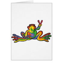 Peace Frog Greeting Cards