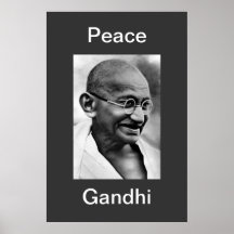 PEACE GANDHI PRINT