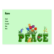 Peace Garden Business Card Template