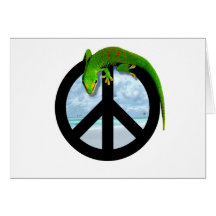 PEACE GECKO CARD