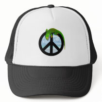 PEACE GECKO TRUCKER HAT