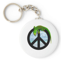 PEACE GECKO KEY CHAIN