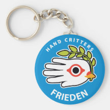 Peace German keychain