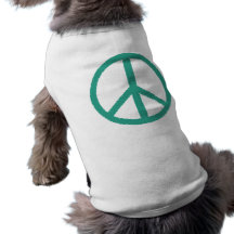 peace green pet tshirt
