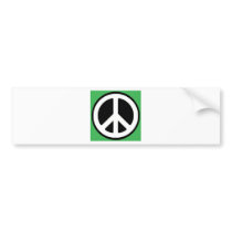 Peace Green Symbol! Bumper Sticker