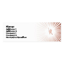 Peace Guitar Player  - Skinny business cards