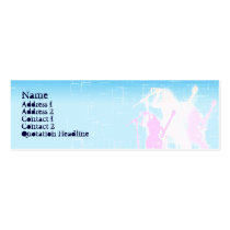 Peace Guitar Singer - Skinny business cards