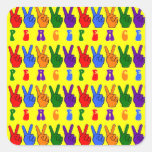 Peace Hand Signs Stickers