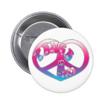Peace Heart Button