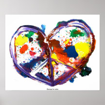 Peace Heart Posters