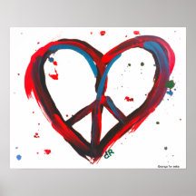 Peace Heart Print