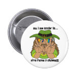 Peace Hippie! Buttons