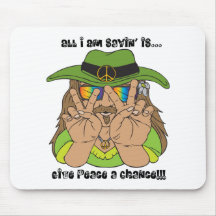 Peace Hippie! Mouse Pad