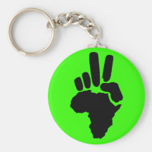 Peace in Africa Key Chain