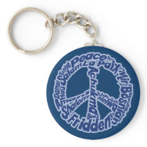 Peace in all Languages Keychain