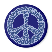 Peace in all Languages Magnet