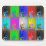PEACE in colour mousepad