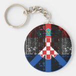 Peace In Croatia Key Chain
