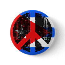 Peace In Cuba Pinback Buttons