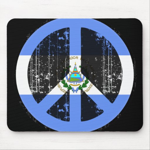 Peace In El Salvador Mouse Mat