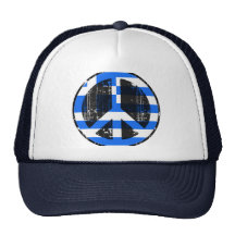 Peace In Greece Trucker Hats