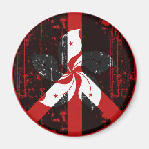 Peace In Hong Kong Fridge Magnet