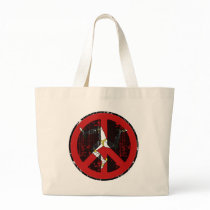 Peace In Isle Of Man Canvas Bags