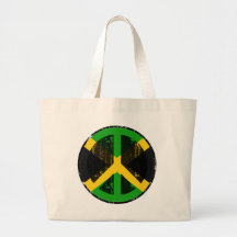 Peace In Jamaica Canvas Bags