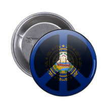 Peace in New Hampshire Pinback Button