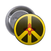 Peace in New Mexico Pinback Buttons