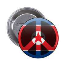 Peace in North Korea Buttons