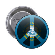 Peace in South Dakota Pinback Buttons